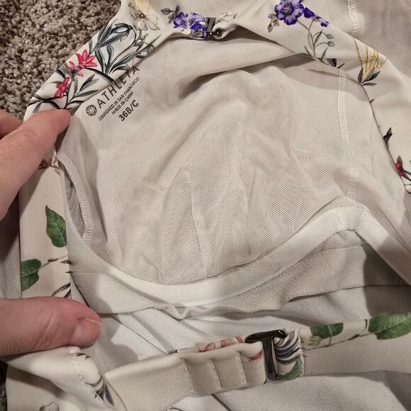 Women's Athleta Floral Underwire Tankini Swim Top | Size 36 B/C - Picture 9 of 11